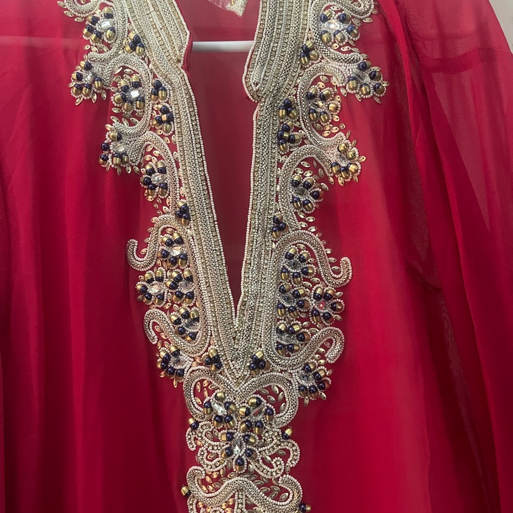 Beautiful jeweled swimsuit cover-up